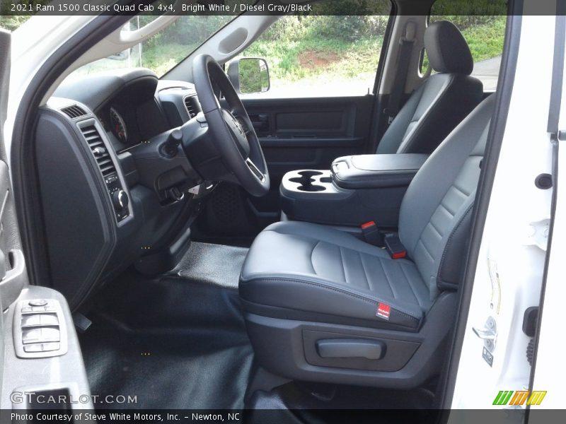 Bright White / Diesel Gray/Black 2021 Ram 1500 Classic Quad Cab 4x4