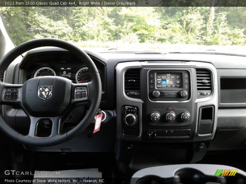 Bright White / Diesel Gray/Black 2021 Ram 1500 Classic Quad Cab 4x4