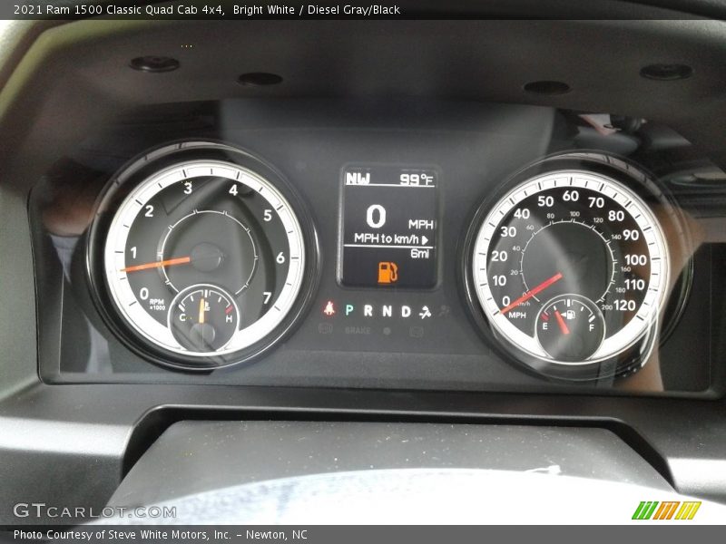 Bright White / Diesel Gray/Black 2021 Ram 1500 Classic Quad Cab 4x4