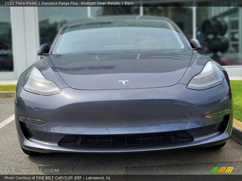 Midnight Silver Metallic / Black 2021 Tesla Model 3 Standard Range Plus