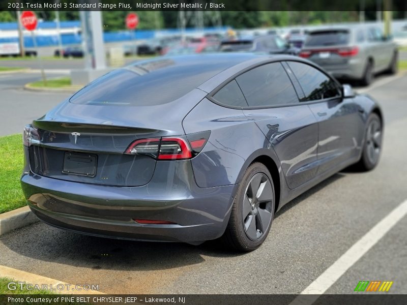 Midnight Silver Metallic / Black 2021 Tesla Model 3 Standard Range Plus