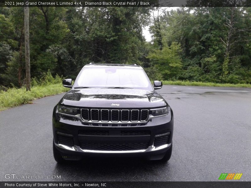 Diamond Black Crystal Pearl / Black 2021 Jeep Grand Cherokee L Limited 4x4