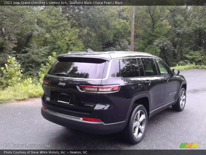 Diamond Black Crystal Pearl / Black 2021 Jeep Grand Cherokee L Limited 4x4