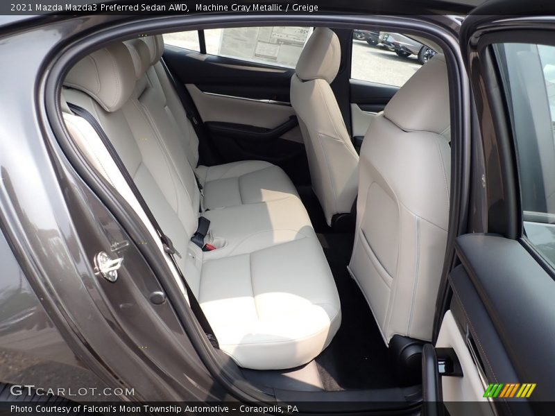 Rear Seat of 2021 Mazda3 Preferred Sedan AWD