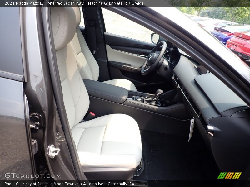 Front Seat of 2021 Mazda3 Preferred Sedan AWD