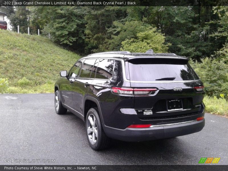 Diamond Black Crystal Pearl / Black 2021 Jeep Grand Cherokee L Limited 4x4