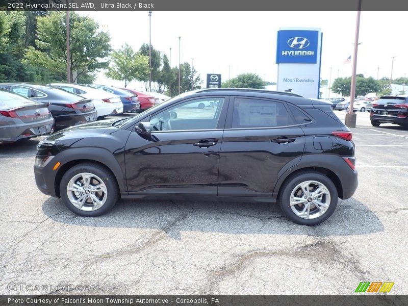 Ultra Black / Black 2022 Hyundai Kona SEL AWD