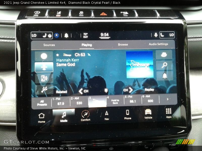 Diamond Black Crystal Pearl / Black 2021 Jeep Grand Cherokee L Limited 4x4