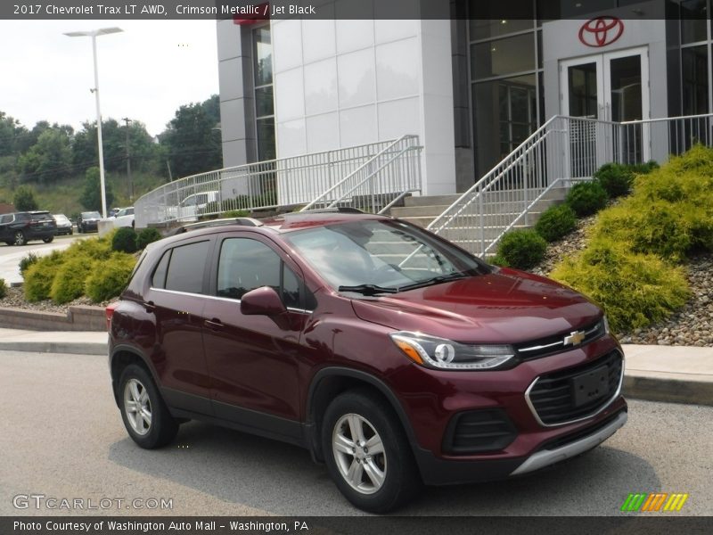 Crimson Metallic / Jet Black 2017 Chevrolet Trax LT AWD