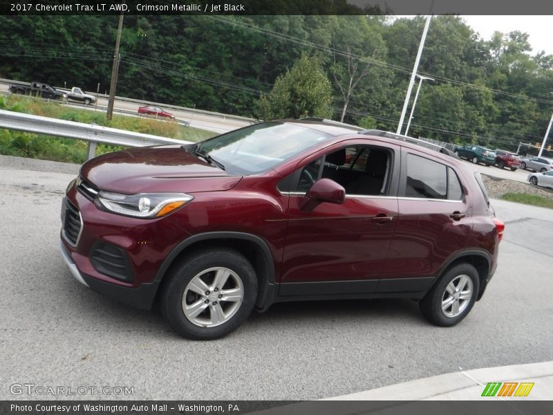 Crimson Metallic / Jet Black 2017 Chevrolet Trax LT AWD