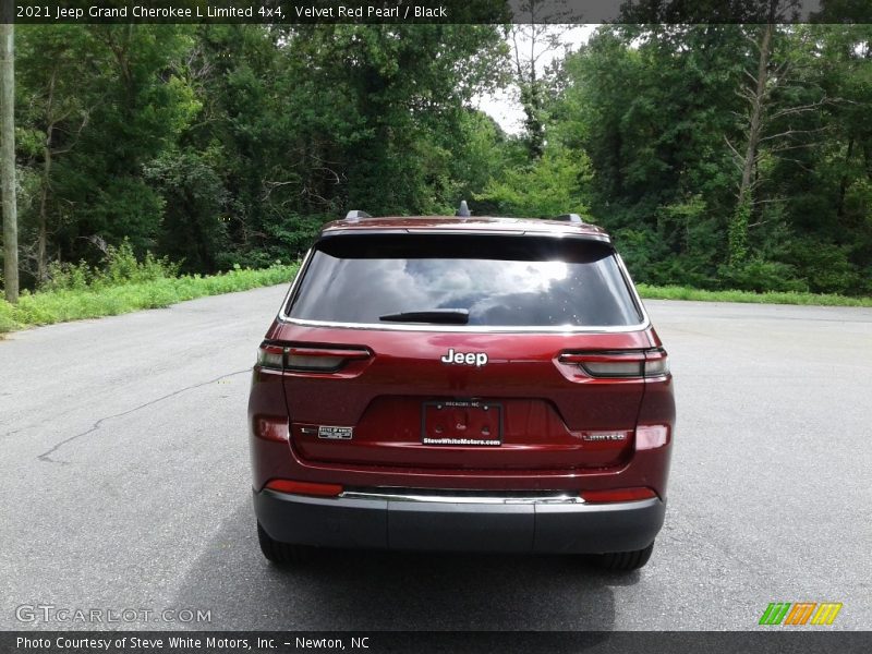 Velvet Red Pearl / Black 2021 Jeep Grand Cherokee L Limited 4x4