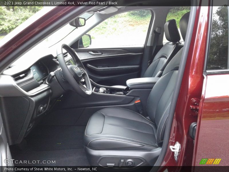 Velvet Red Pearl / Black 2021 Jeep Grand Cherokee L Limited 4x4