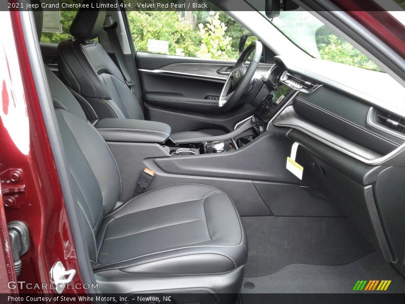 Velvet Red Pearl / Black 2021 Jeep Grand Cherokee L Limited 4x4