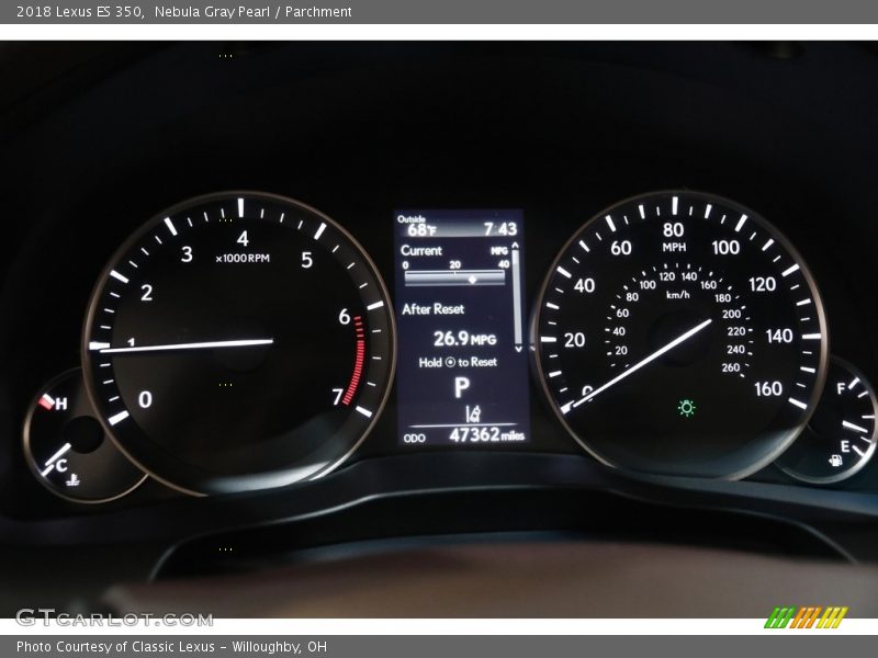 Nebula Gray Pearl / Parchment 2018 Lexus ES 350