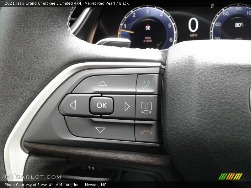 Velvet Red Pearl / Black 2021 Jeep Grand Cherokee L Limited 4x4