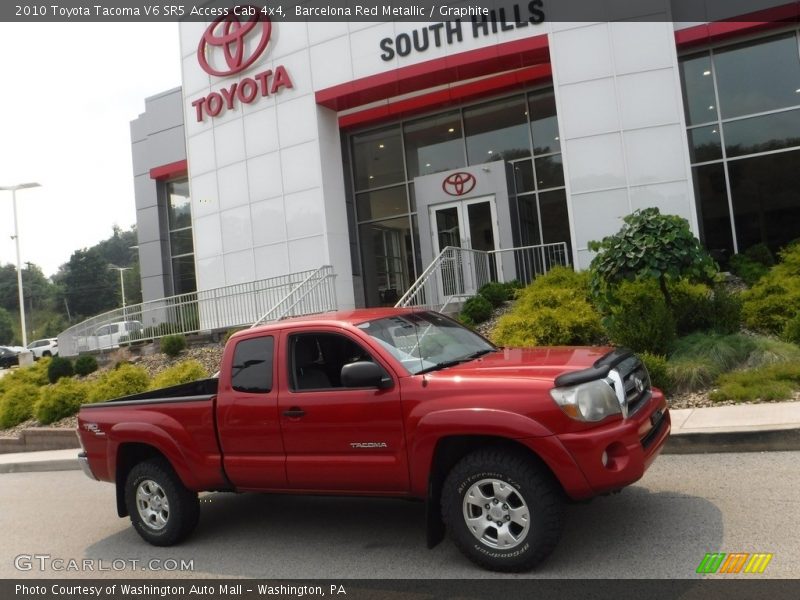 Barcelona Red Metallic / Graphite 2010 Toyota Tacoma V6 SR5 Access Cab 4x4