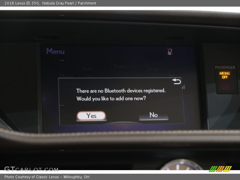 Nebula Gray Pearl / Parchment 2018 Lexus ES 350