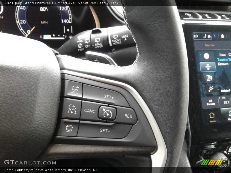 Velvet Red Pearl / Black 2021 Jeep Grand Cherokee L Limited 4x4