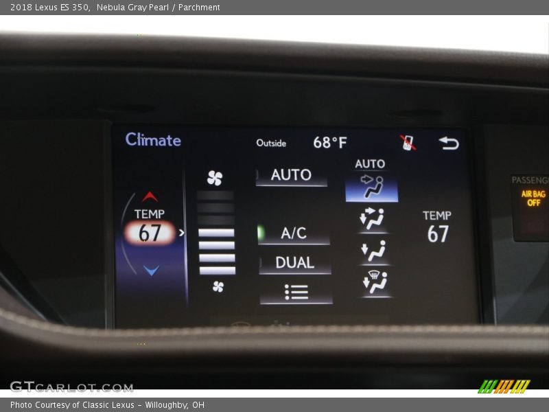 Nebula Gray Pearl / Parchment 2018 Lexus ES 350