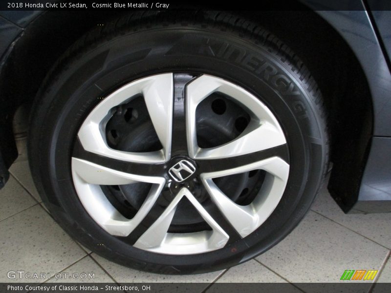 Cosmic Blue Metallic / Gray 2018 Honda Civic LX Sedan