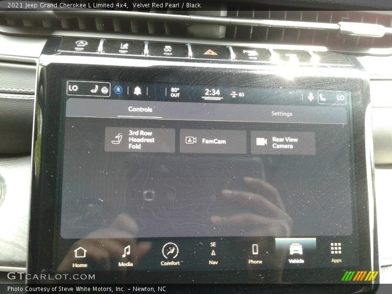 Velvet Red Pearl / Black 2021 Jeep Grand Cherokee L Limited 4x4