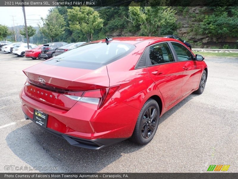 Scarlet Red Pearl / Black 2021 Hyundai Elantra SEL