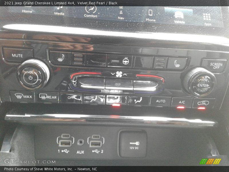 Velvet Red Pearl / Black 2021 Jeep Grand Cherokee L Limited 4x4