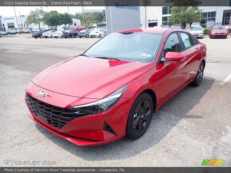 Scarlet Red Pearl / Black 2021 Hyundai Elantra SEL