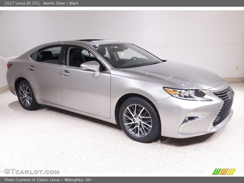 Atomic Silver / Black 2017 Lexus ES 350