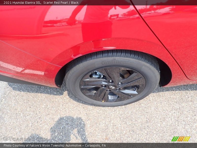 Scarlet Red Pearl / Black 2021 Hyundai Elantra SEL