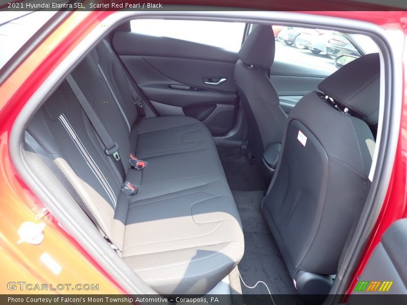 Scarlet Red Pearl / Black 2021 Hyundai Elantra SEL