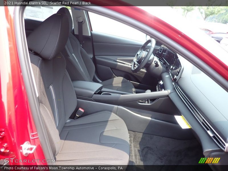 Scarlet Red Pearl / Black 2021 Hyundai Elantra SEL