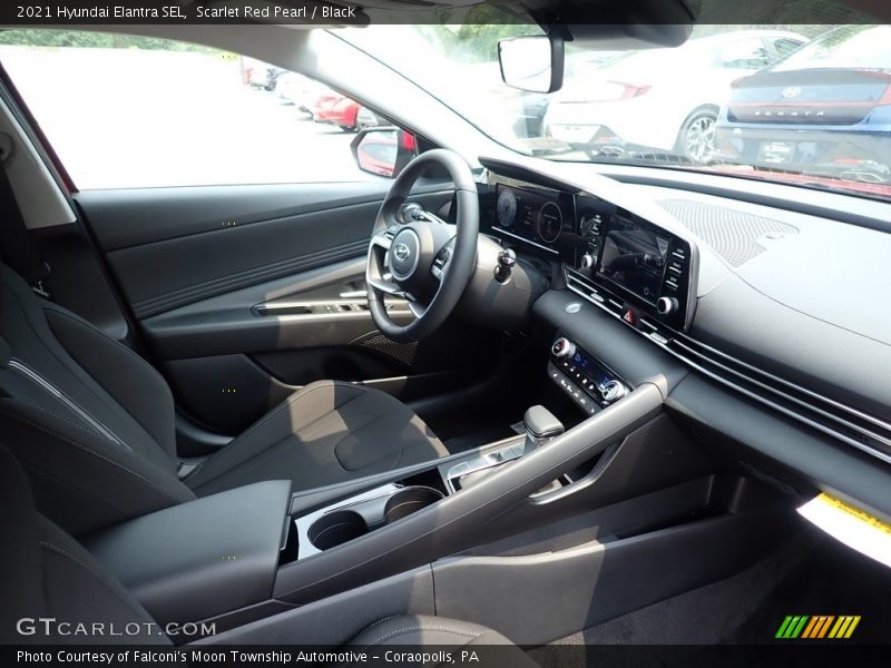 Scarlet Red Pearl / Black 2021 Hyundai Elantra SEL