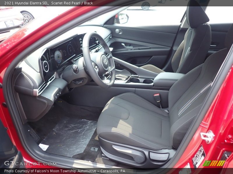 Scarlet Red Pearl / Black 2021 Hyundai Elantra SEL