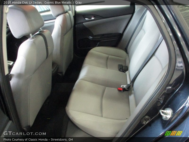 Cosmic Blue Metallic / Gray 2018 Honda Civic LX Sedan
