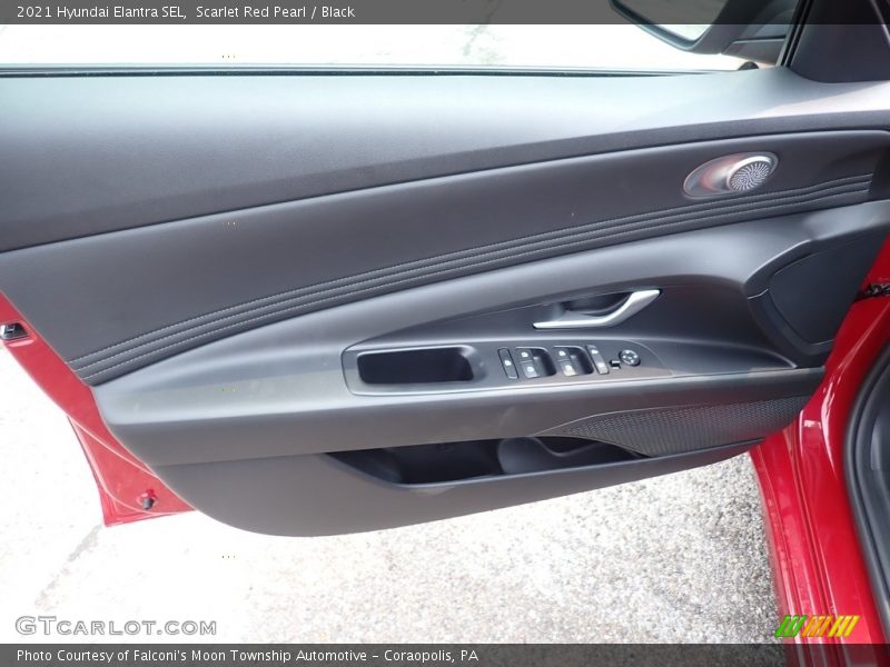Scarlet Red Pearl / Black 2021 Hyundai Elantra SEL
