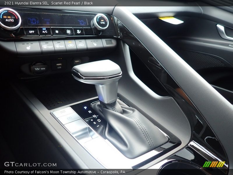 Scarlet Red Pearl / Black 2021 Hyundai Elantra SEL