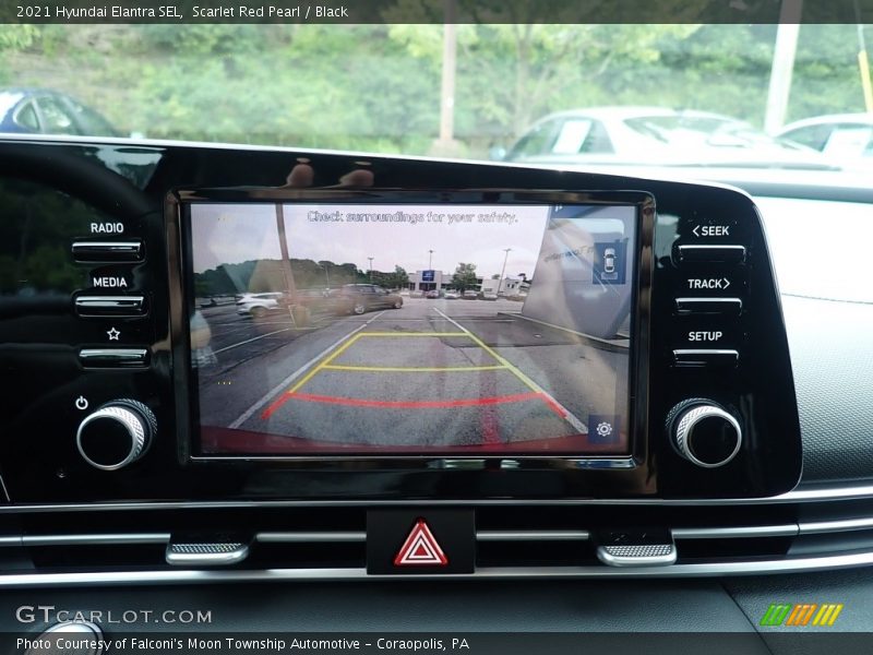 Scarlet Red Pearl / Black 2021 Hyundai Elantra SEL