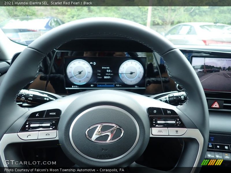 Scarlet Red Pearl / Black 2021 Hyundai Elantra SEL