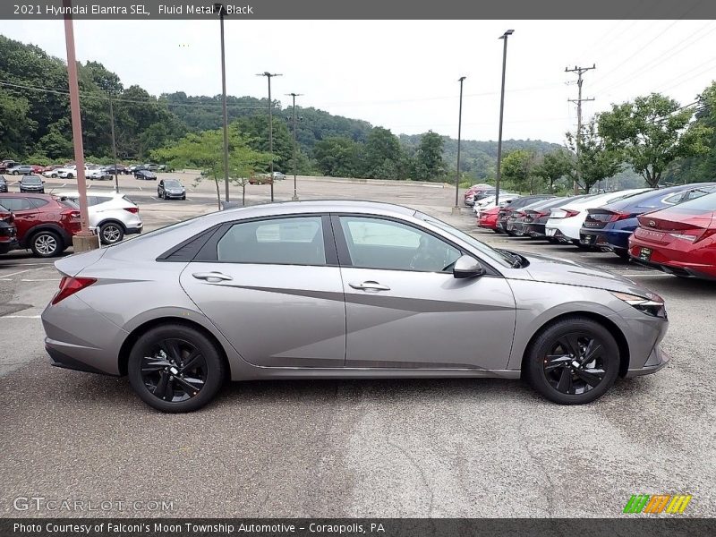 Fluid Metal / Black 2021 Hyundai Elantra SEL
