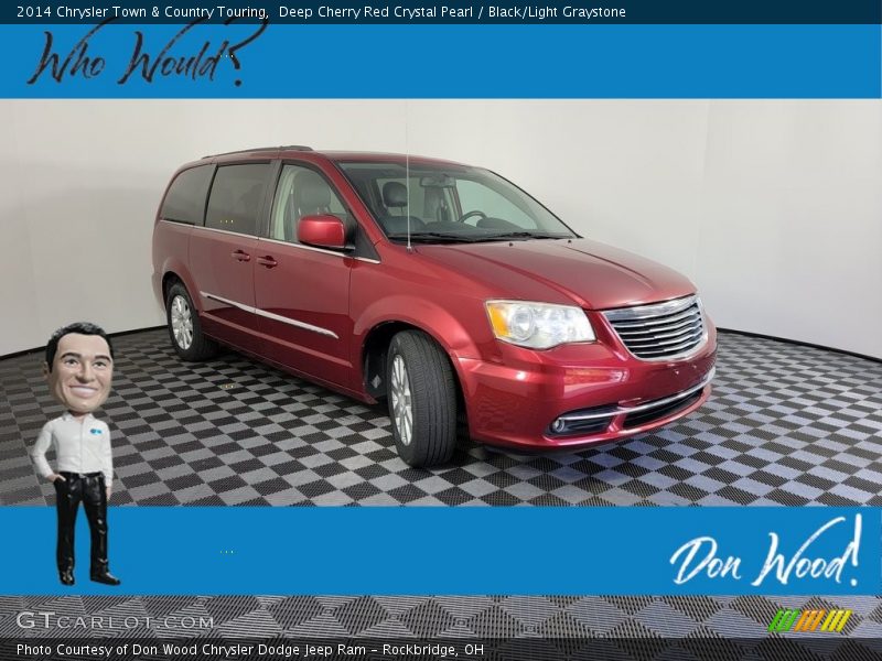 Deep Cherry Red Crystal Pearl / Black/Light Graystone 2014 Chrysler Town & Country Touring