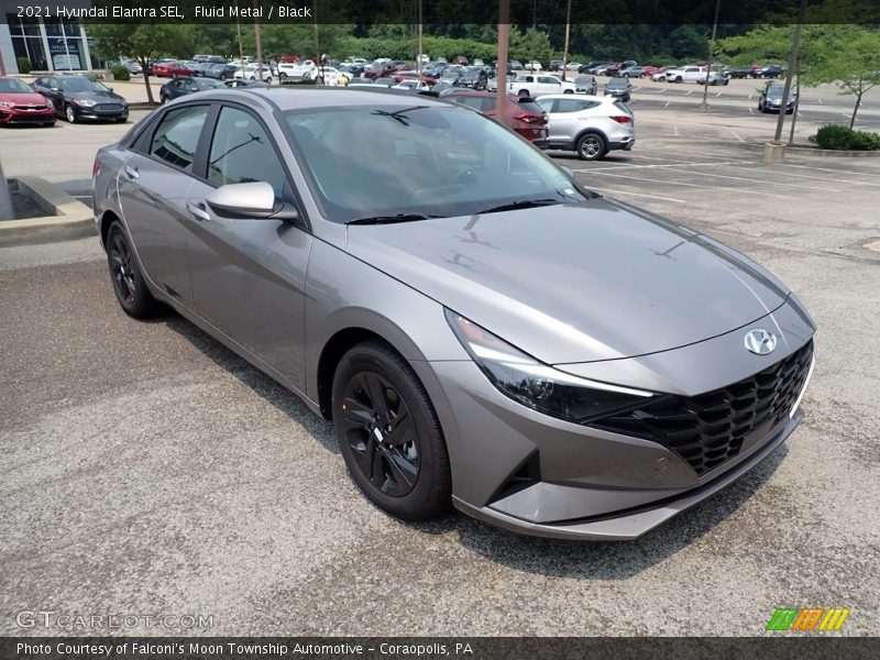 Fluid Metal / Black 2021 Hyundai Elantra SEL