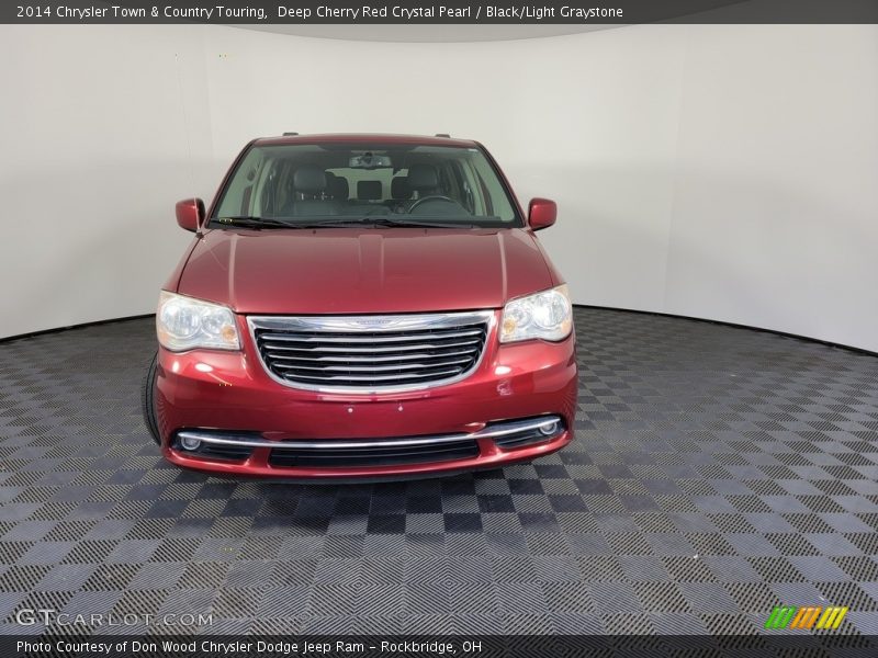 Deep Cherry Red Crystal Pearl / Black/Light Graystone 2014 Chrysler Town & Country Touring