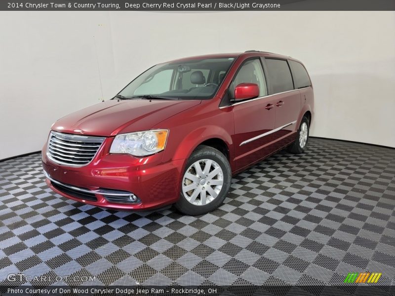 Deep Cherry Red Crystal Pearl / Black/Light Graystone 2014 Chrysler Town & Country Touring