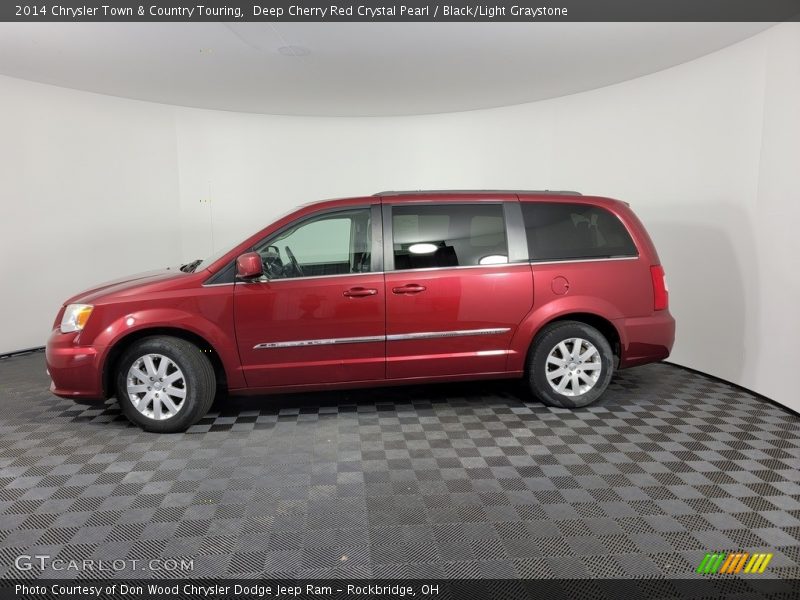 Deep Cherry Red Crystal Pearl / Black/Light Graystone 2014 Chrysler Town & Country Touring