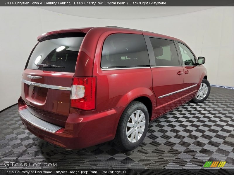 Deep Cherry Red Crystal Pearl / Black/Light Graystone 2014 Chrysler Town & Country Touring