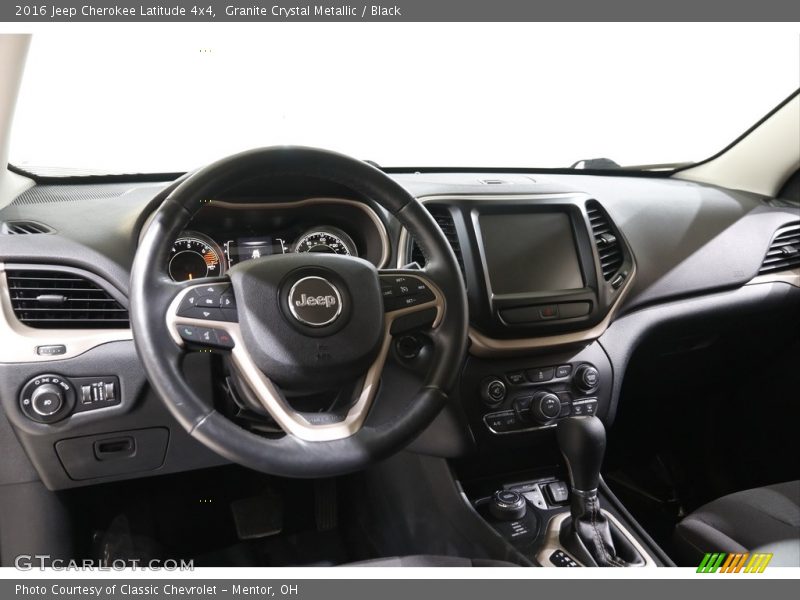 Granite Crystal Metallic / Black 2016 Jeep Cherokee Latitude 4x4