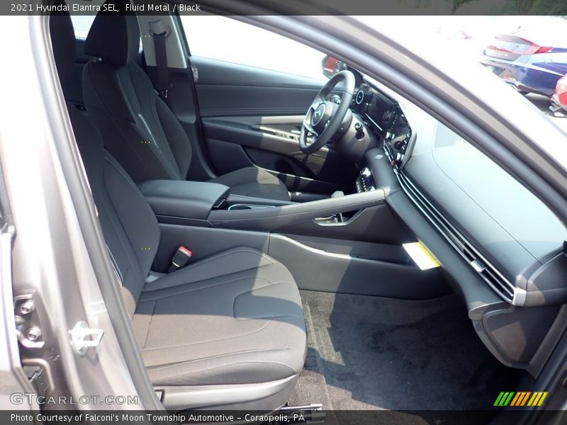 Fluid Metal / Black 2021 Hyundai Elantra SEL