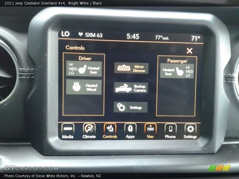 Bright White / Black 2021 Jeep Gladiator Overland 4x4