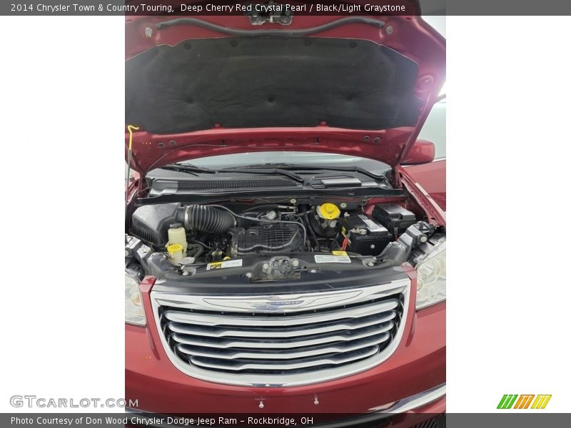 Deep Cherry Red Crystal Pearl / Black/Light Graystone 2014 Chrysler Town & Country Touring